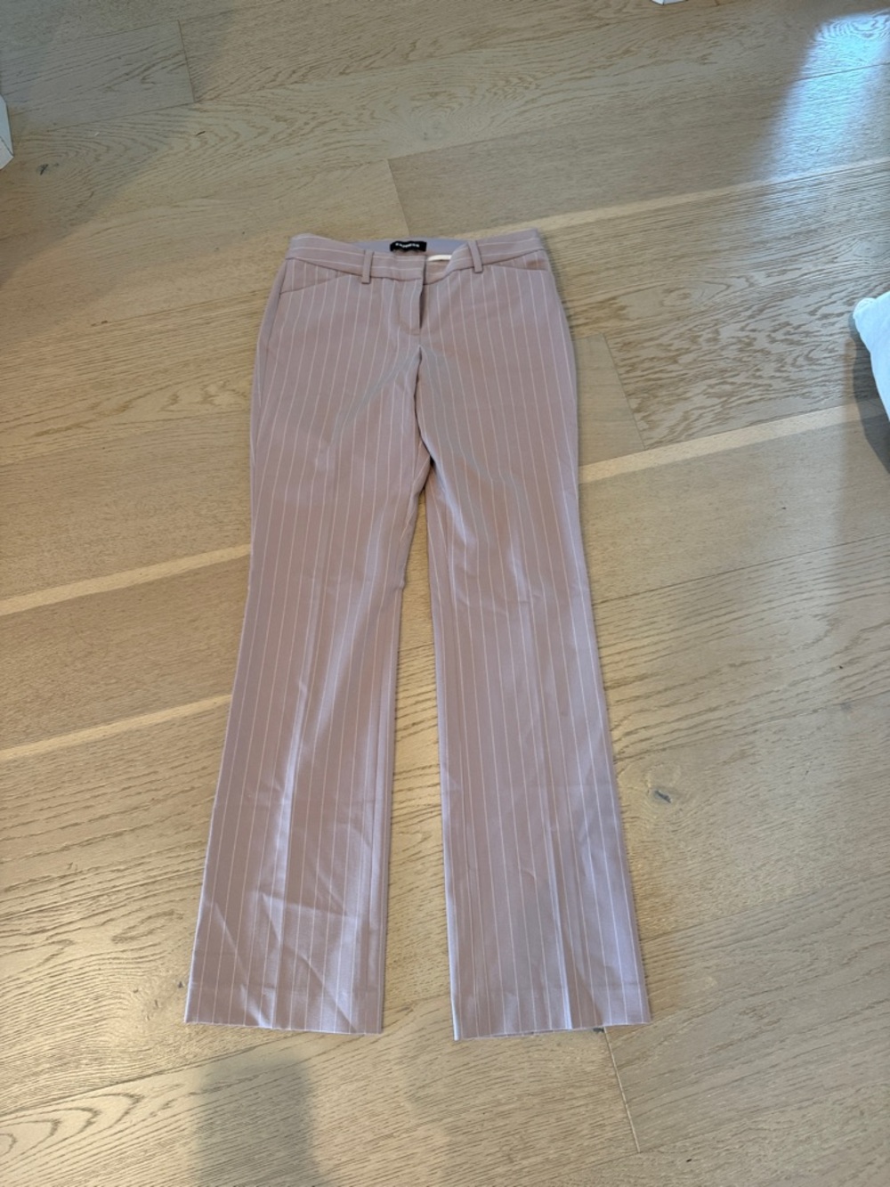 Express Light Pink Pinstripe Dress Trousers